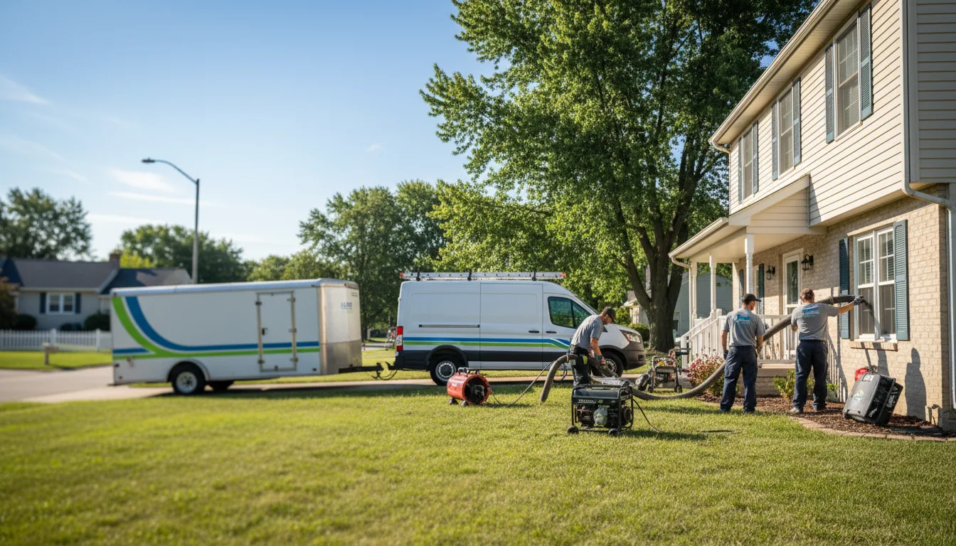 Flooded Basement Restoration And Cleanup With Repair in Hammond, IL near me
